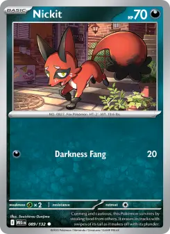 Nickit card from Mega Evolution