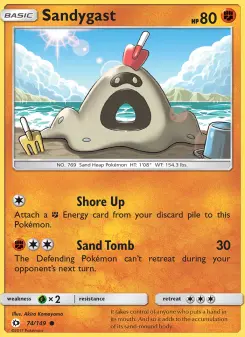 Sandygast card from Sun & Moon