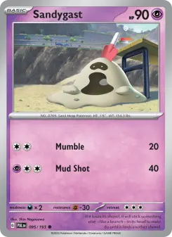 Sandygast card from Paldea Evolved
