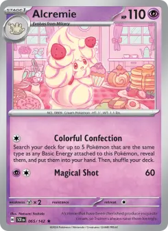 Alcremie card from Stellar Crown