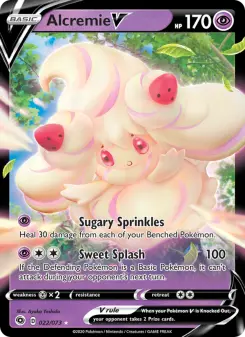 Alcremie V card from Champion's Path