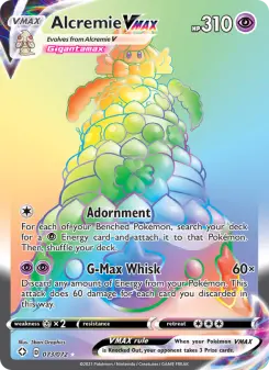 Alcremie VMAX card from Shining Fates