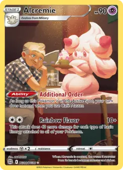 Alcremie card from Brilliant Stars